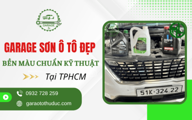 Garage sơn ô tô đẹp, bền màu, chuẩn kỹ thuật tại TPHCM